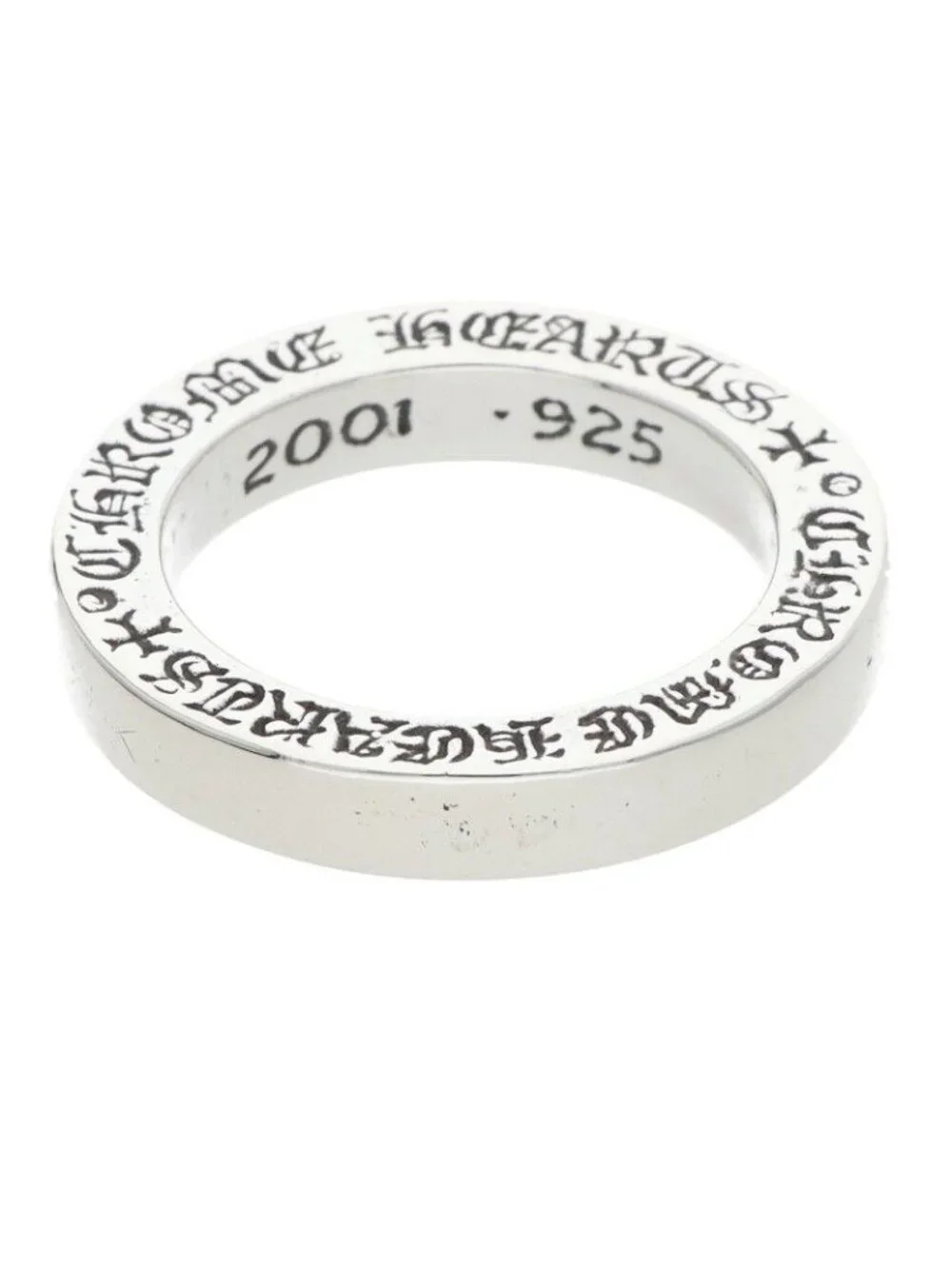 Chrome Hearts Spacer Pln Plain Silver Ring